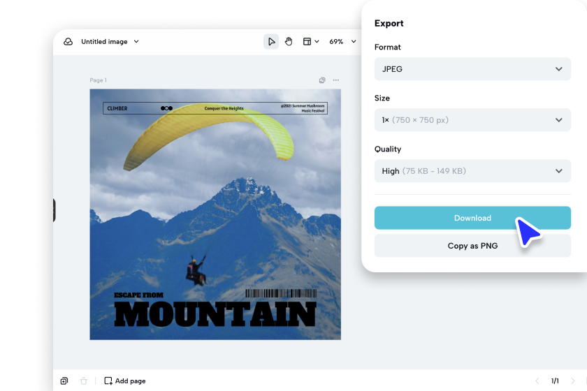 Download your album cover